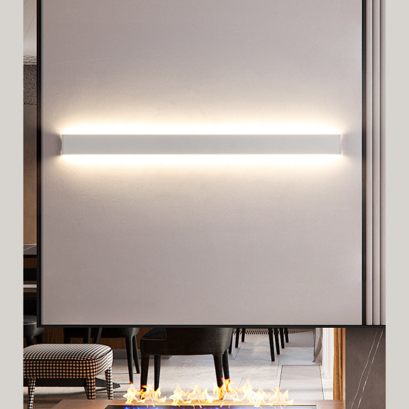 Arisha Moderno Minimalista Lineal Aplique de Pared Negro/Blanco