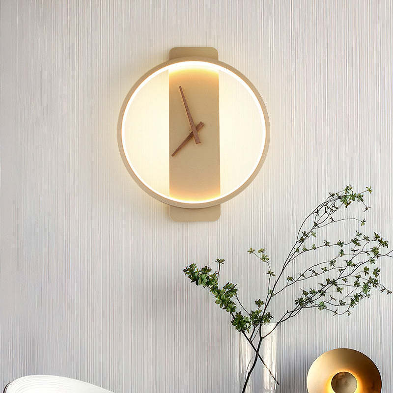 Nordic Decorativo Reloj Metal Aplique de Pared Dorado/Negro