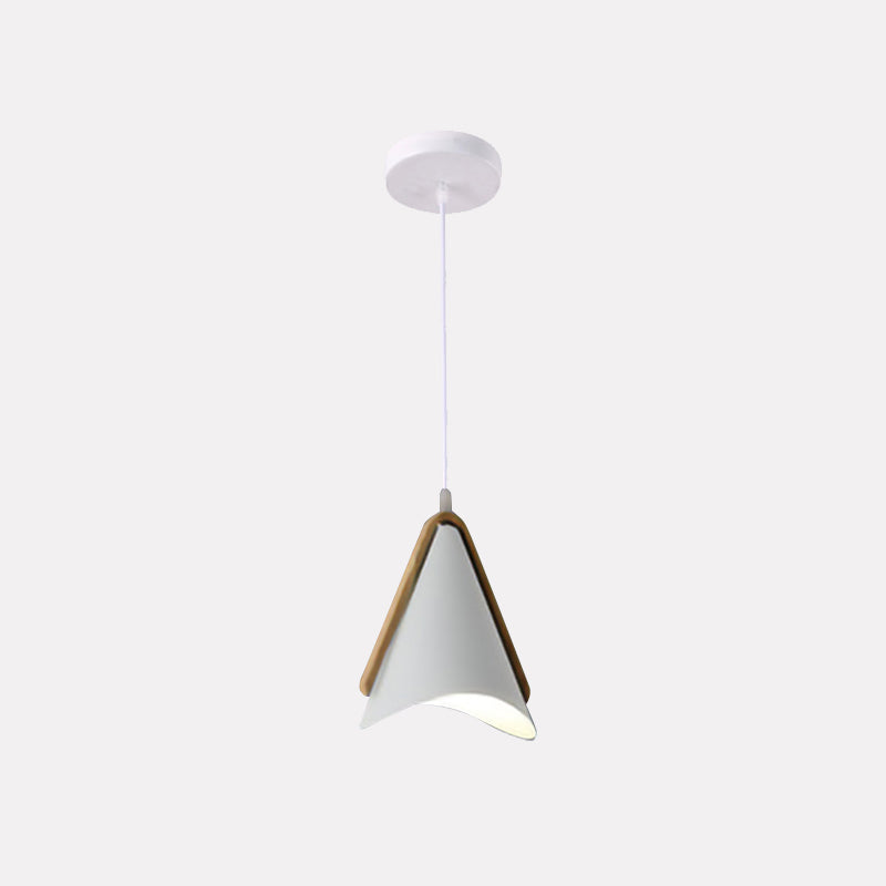 Valentina Moderna Cónico Metal/Madera Lámpara Colgante Rosa/Amarilla/Verde