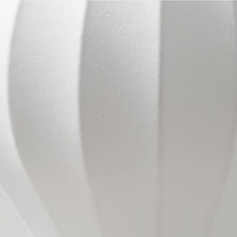 Ritta Minimalista Moderna Metal/Seda Lámpara de Mesa Blanco
