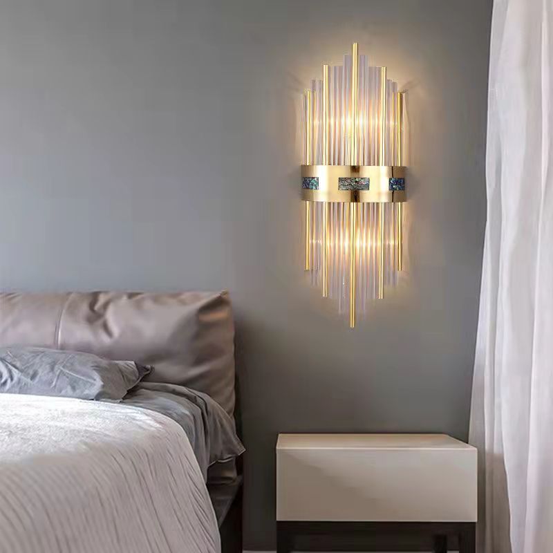 Kristy Moderno Metal LED Aplique de Pared Dorado Comedor Salón