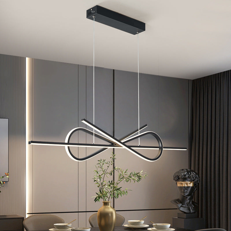 Bouvet Decorativa Mariposa Metal Lámpara Colgante Negra/Blanca