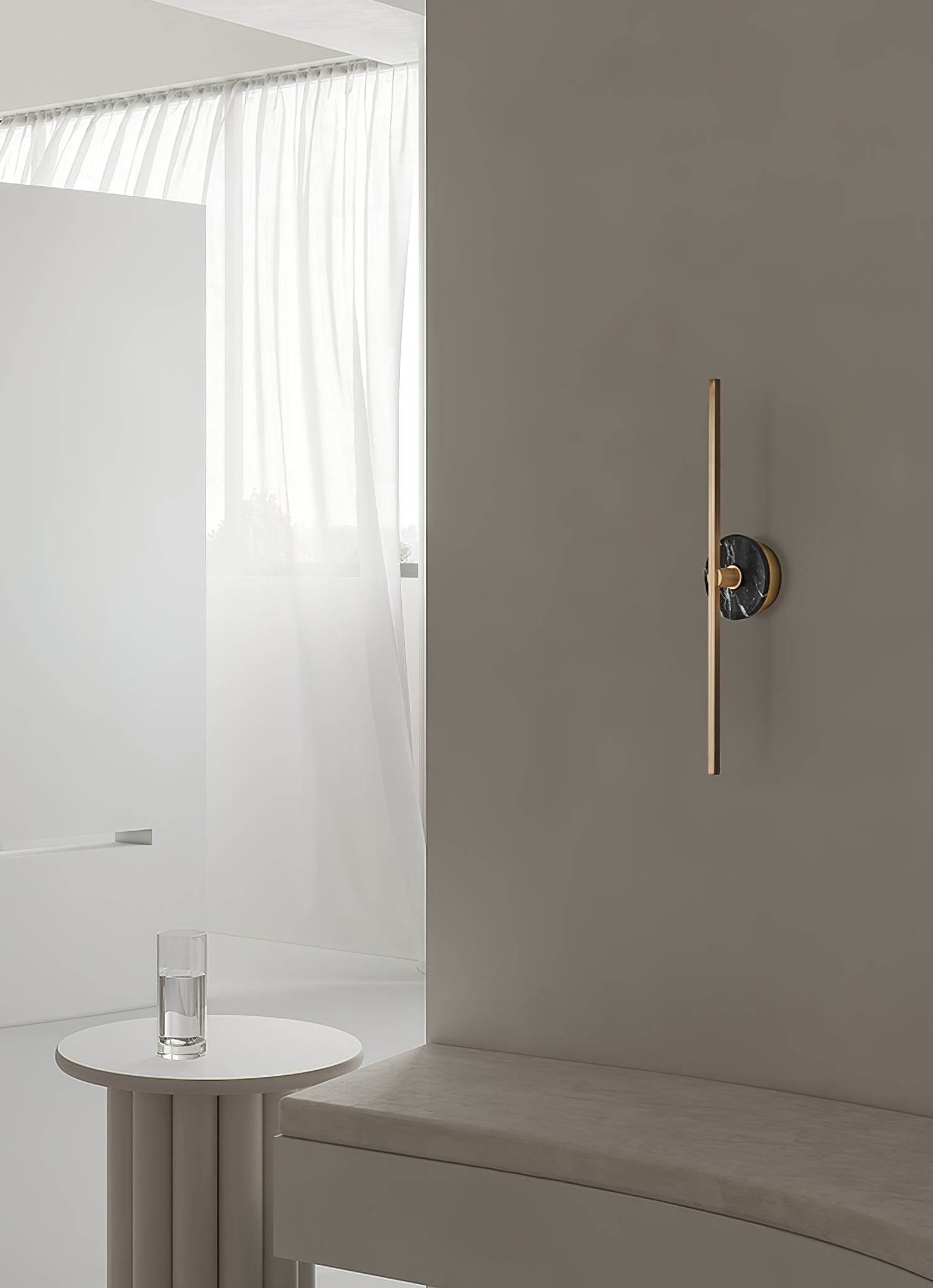 Elmarir Linear Alabaster Wall Light - Letslighting