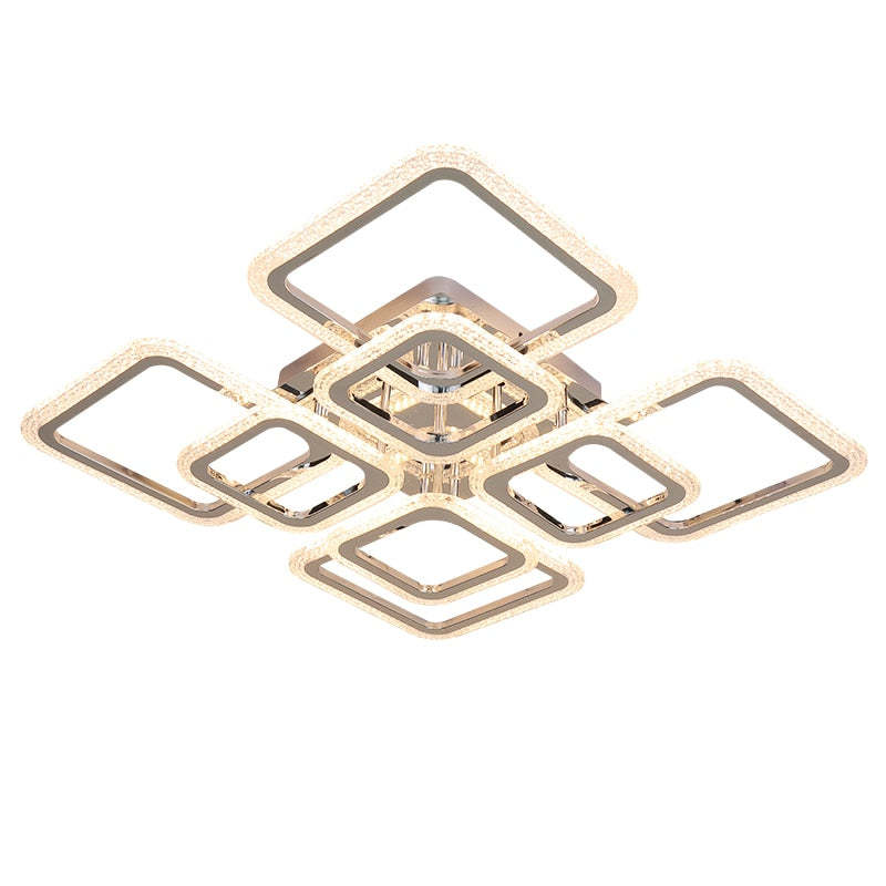 Arisha Moderna Cuadrada Metal LED Lámpara de Techo Blanca