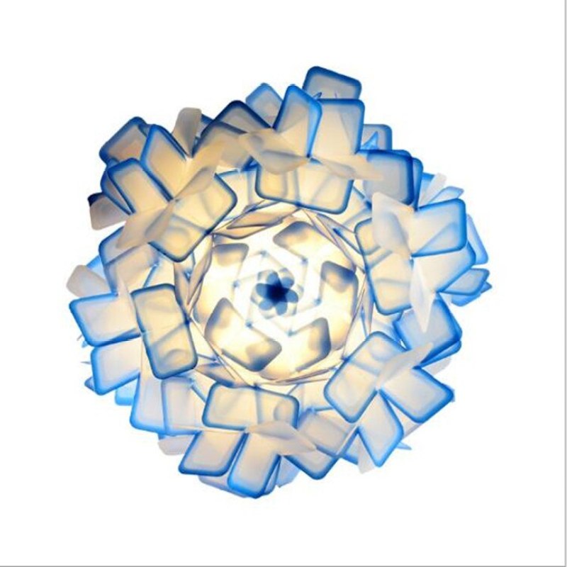 Arisha Moderna Decorativa Flor Metal/Acrílico Lámpara Colgante Negra/Azul/Colores