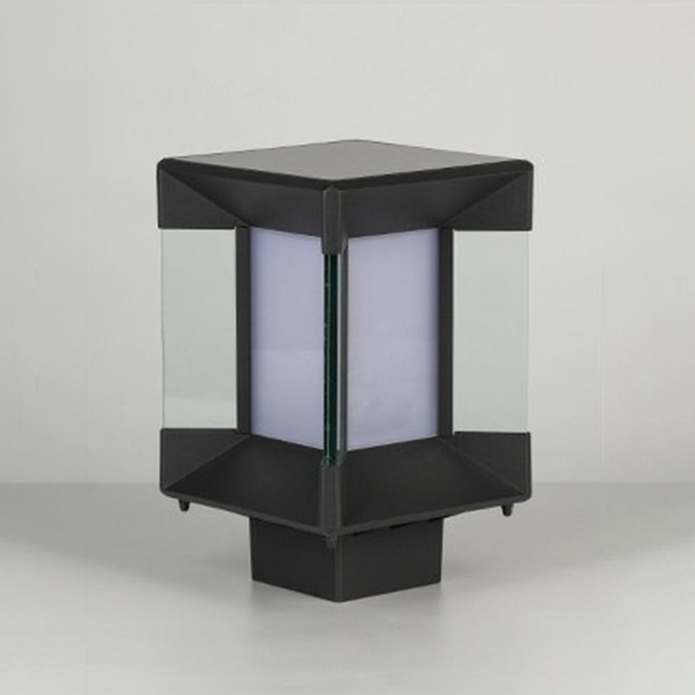 Ray Moderna Lámpara Exterior Cubo Metal Vidrio Patio
