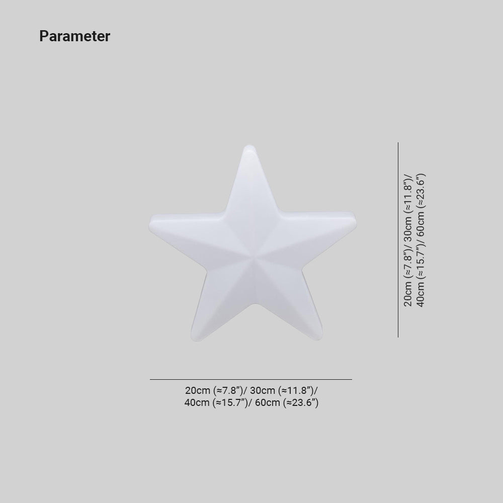 Ray Decorativa Estrella Acrílica Lámpara De Pie Exterior