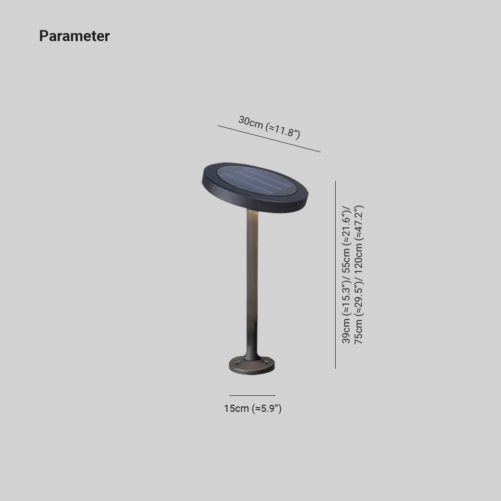 Ray Moderna Lámpara de Pie Exterior Metal Acrílico Patio