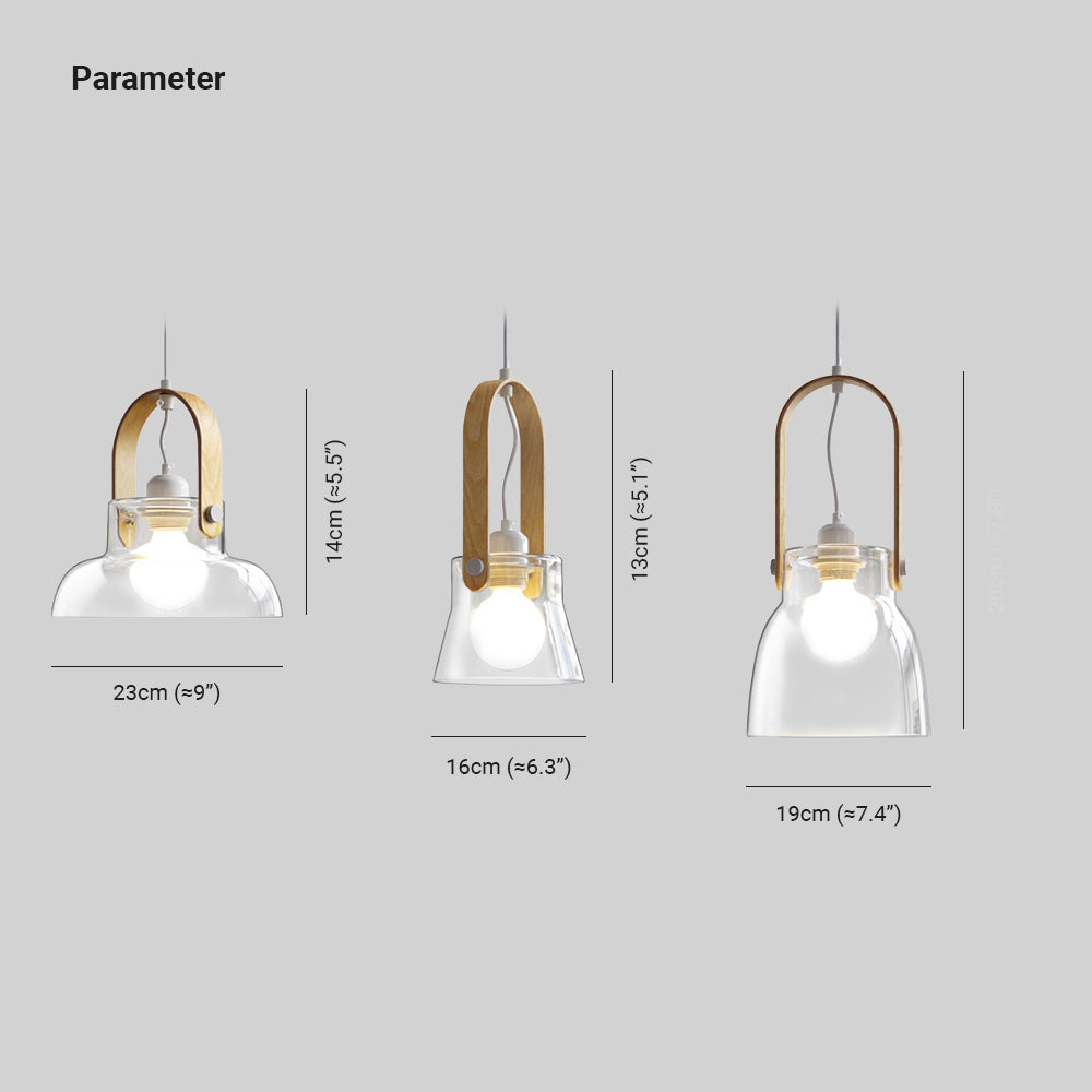 Valentina Moderna Minimalista Metal Lámpara Colgante Transparente