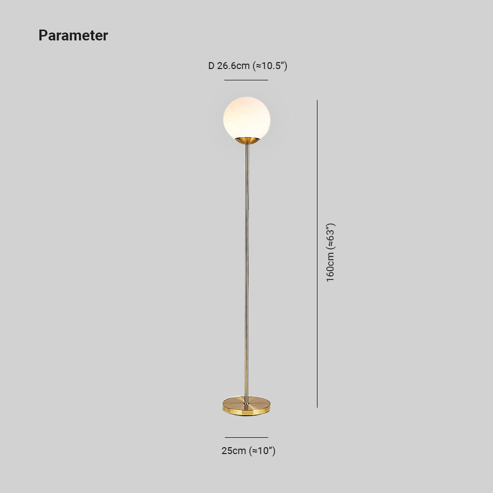Mira Moderna Simple Lineal Metal/Acrílico Lámpara de Pie Dorada