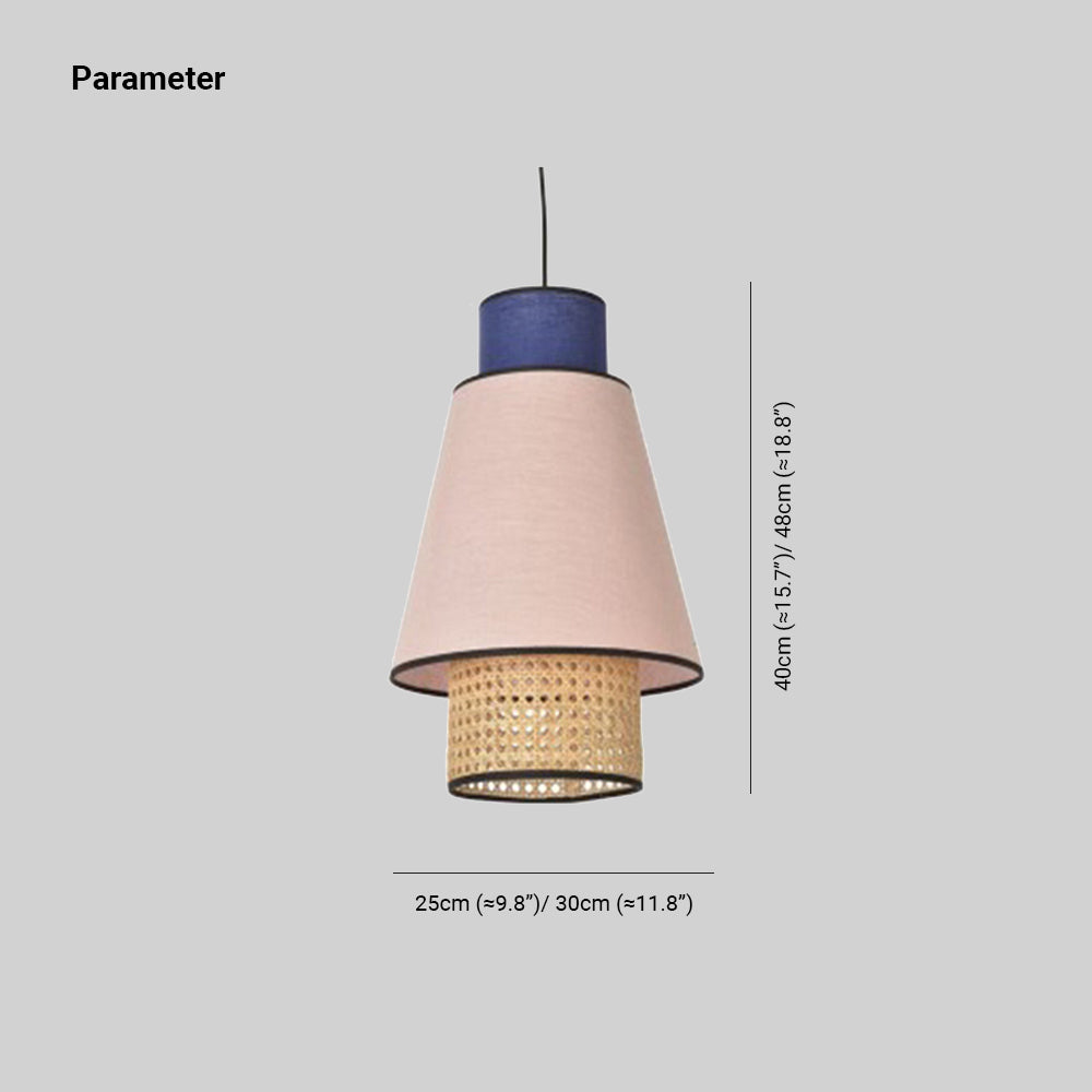 Ritta Moderna Geométrica Metal Lámpara Colgante Rosa