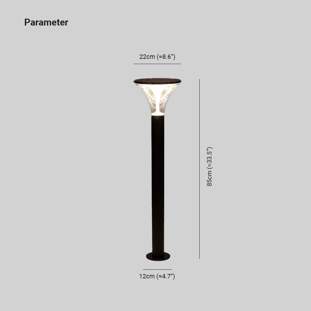 Ray Moderna Cilíndrica Metal Lámpara Exterior Patio