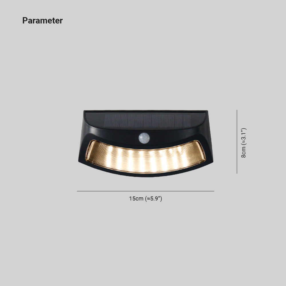 Ray Diseño Rectangular Metal Acrílico Aplique Exterior