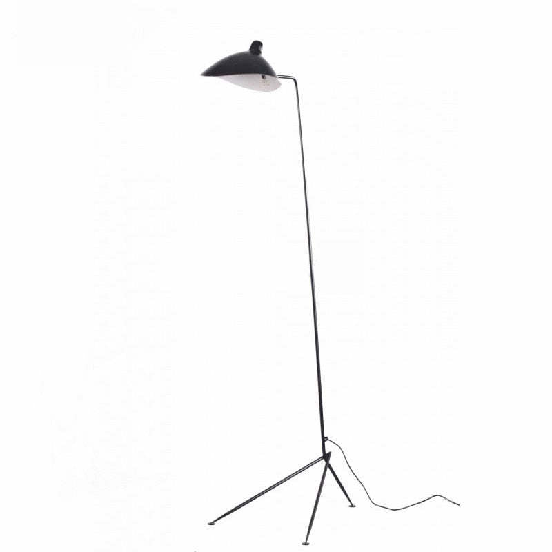 Schmitt Diseña Irregular Metal LED Lámpara de Pie Negra