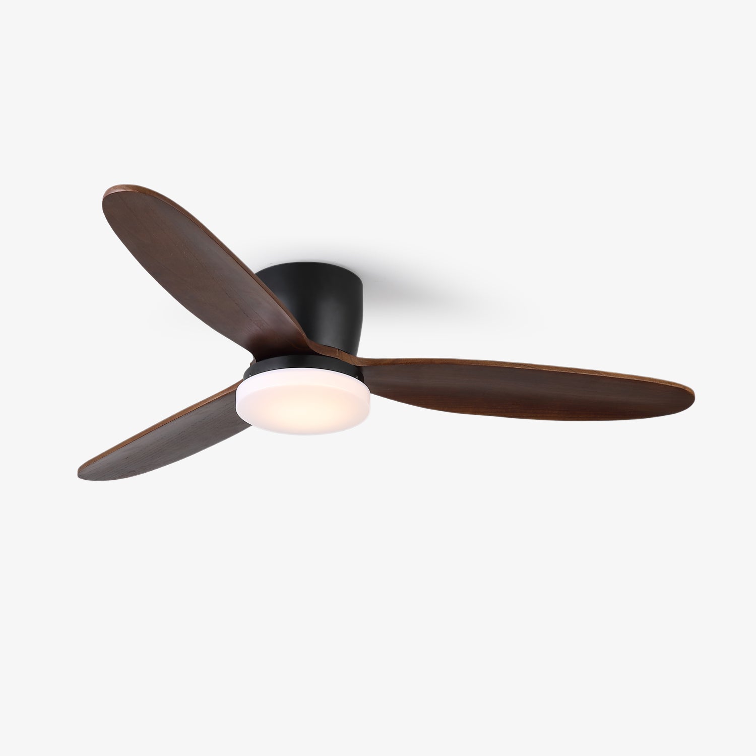 Ventilador de Techo con Luz Athyrs en Nogal y Blanco