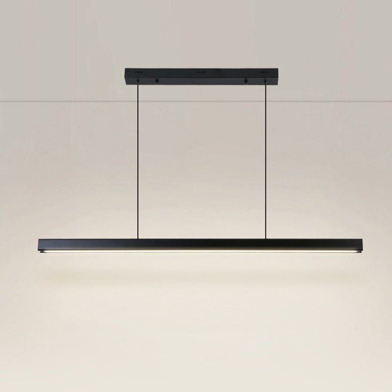 Arisha Minimalista lineal Metal/Madera Lámparas Colgantes Negra/Blanca