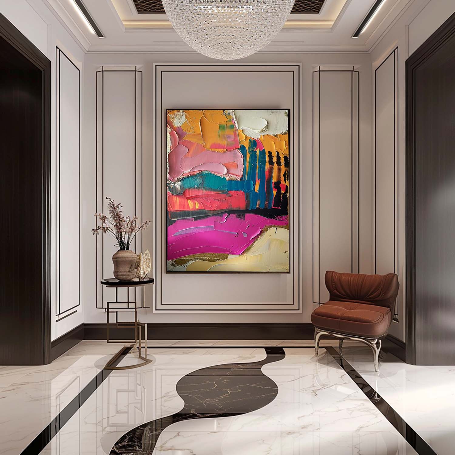 Iris Arte Mural Colorido - Letslighting