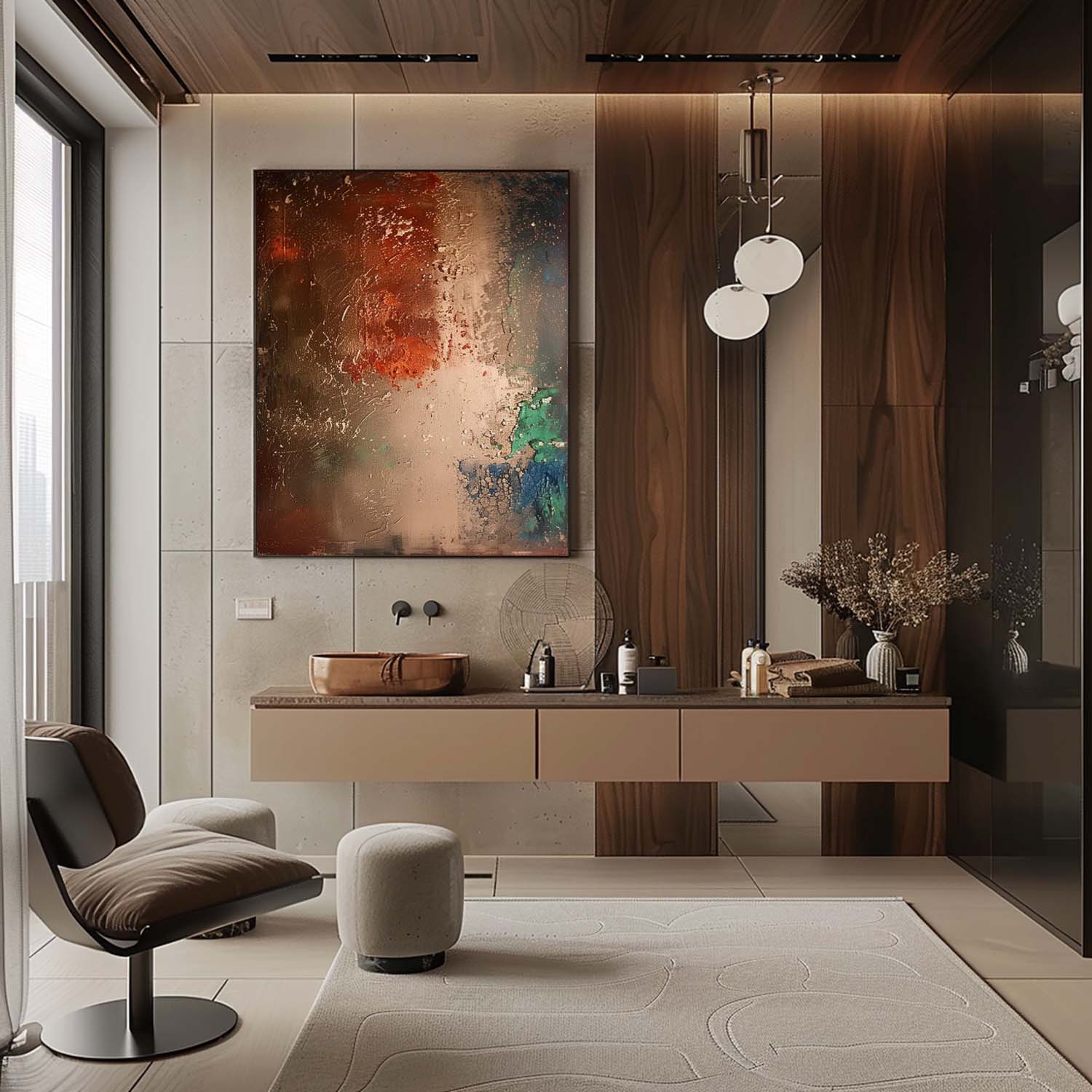 Auden Wabi-Sabi Arte Mural - Letslighting