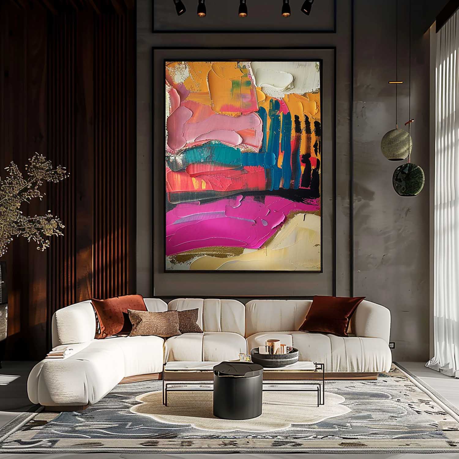 Iris Arte Mural Colorido - Letslighting
