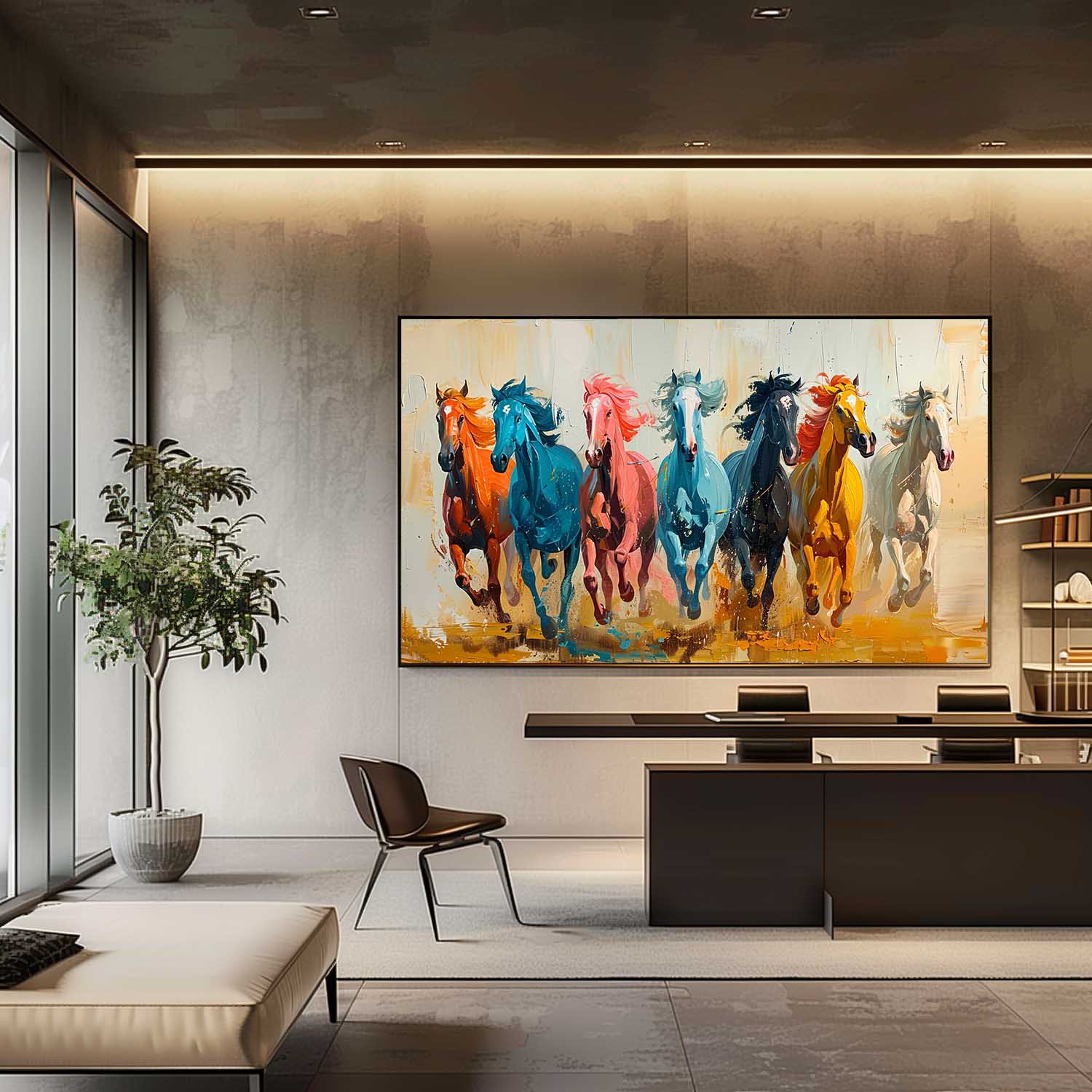 Troy Arte de Caballos Contemporáneo - Letslighting
