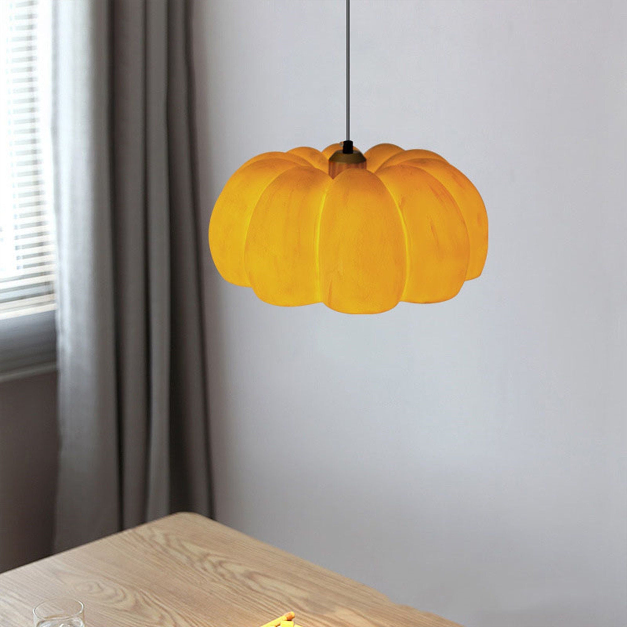 Arisha Calabaza Lámpara Colgante Resina Dormitorio Comedor