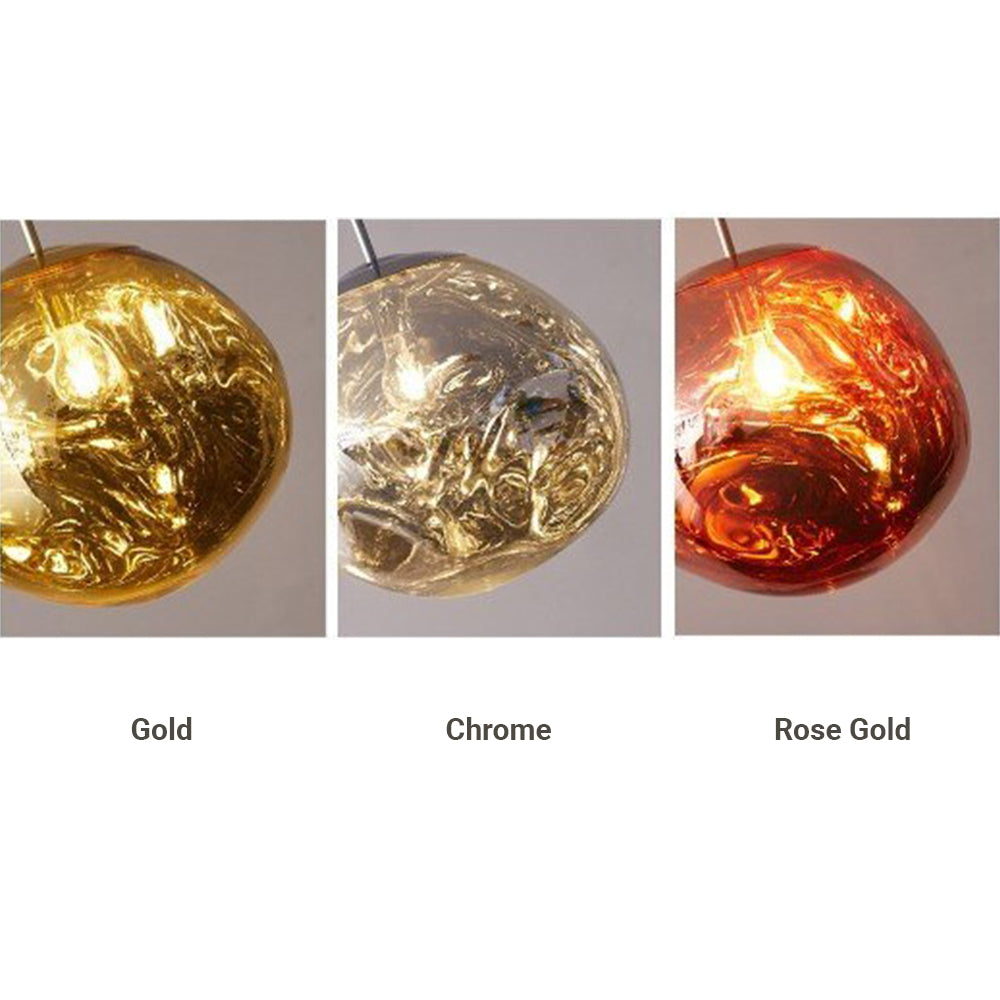 Arisha Diseño Molecular Metal Lámpara Colgante Dorada