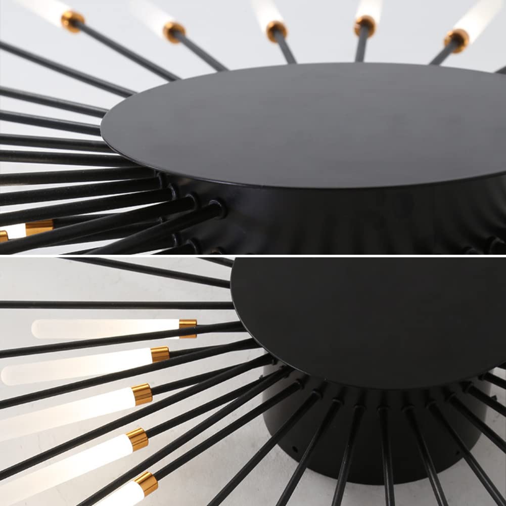 Arisha Moderna Sputnik Lineal Metal Lámpara de Techo