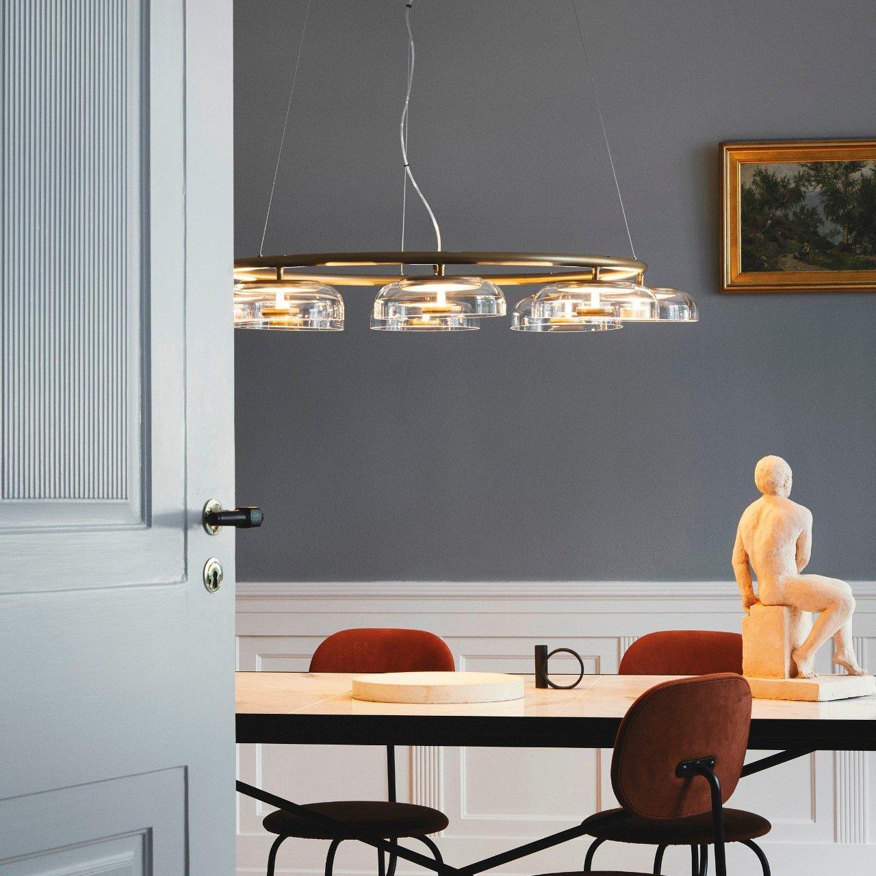 Aethera Circular Glass Chandelier - Letslighting