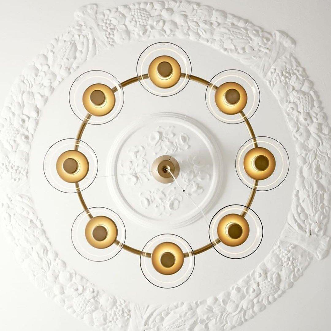 Aethera Circular Glass Chandelier - Letslighting
