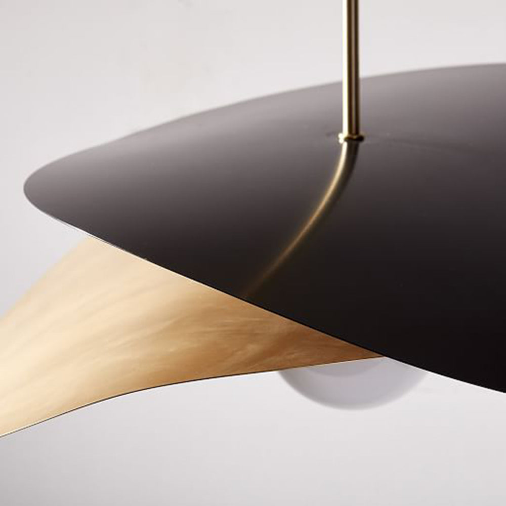 Arisha Diseño Geométrica Metal Lámpara Colgante Dorada