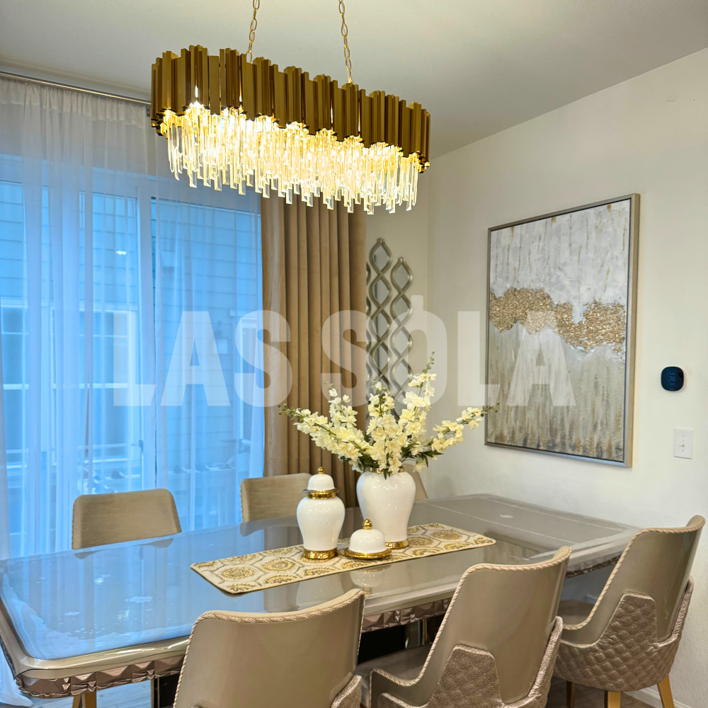 Marilyn Moderna Nordica Decorativa Luja Lámpara Colgante Dorada