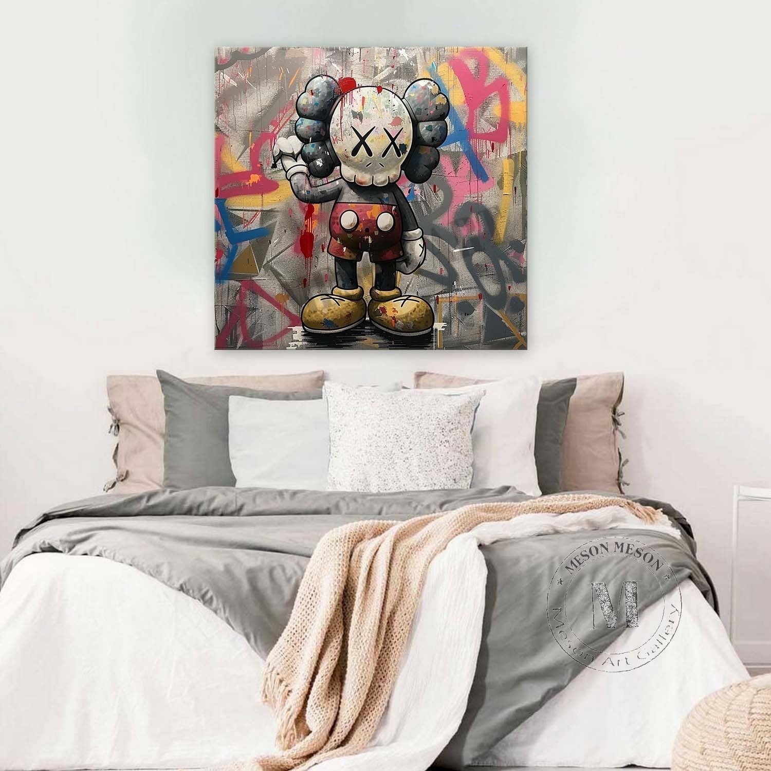 Kaws Arte de Grafiti Abstracto - Letslighting