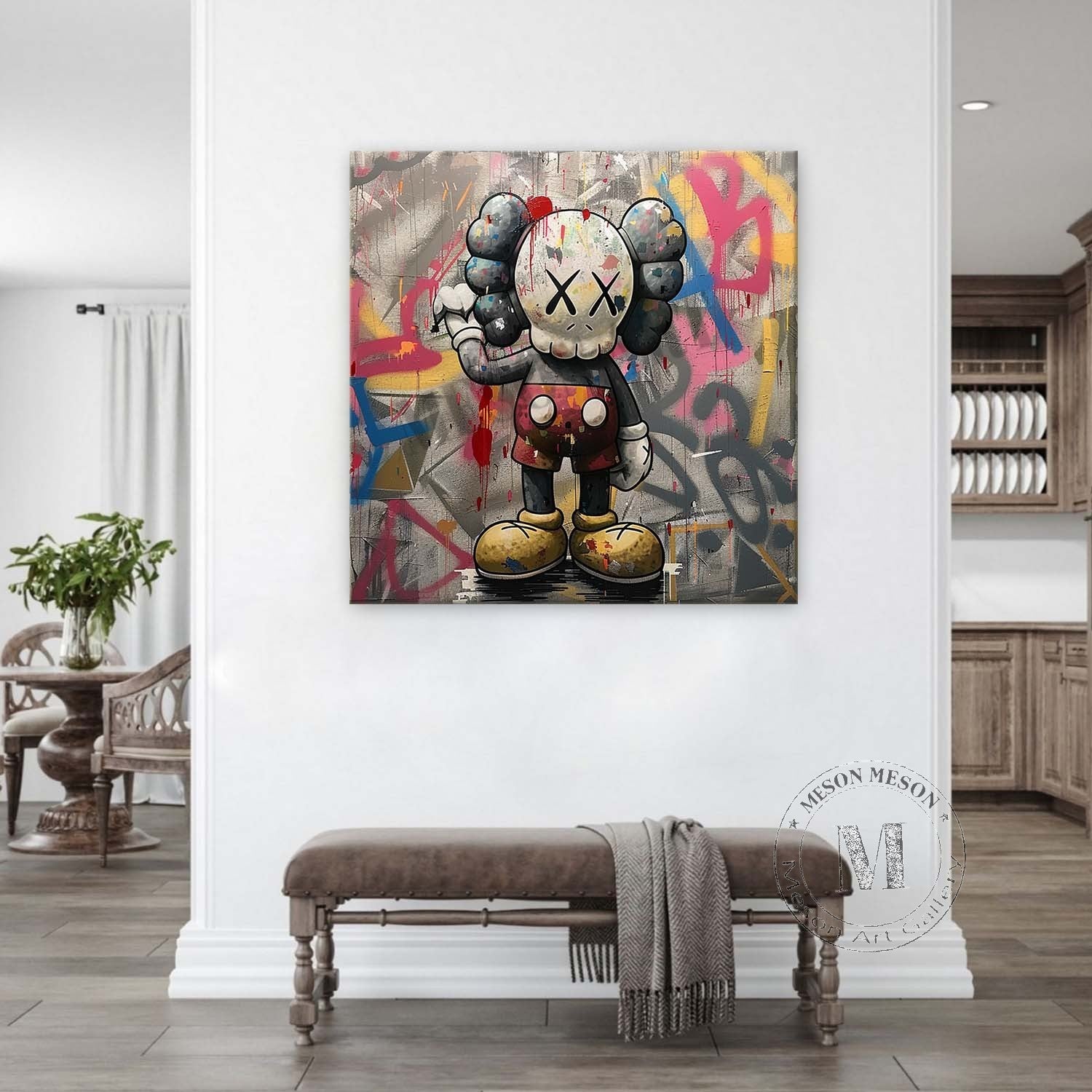 Kaws Arte de Grafiti Abstracto - Letslighting