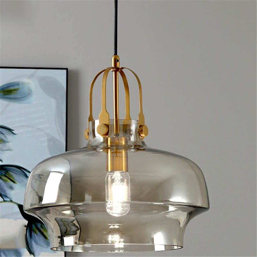 Valentina Moderno Único Formado Lámpara Colgante Vidrio Metal Salón Comedor