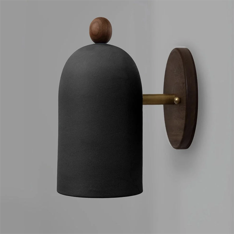 Epoch Creativo Interior Pared Lámpara Madera Metal Dormitorio