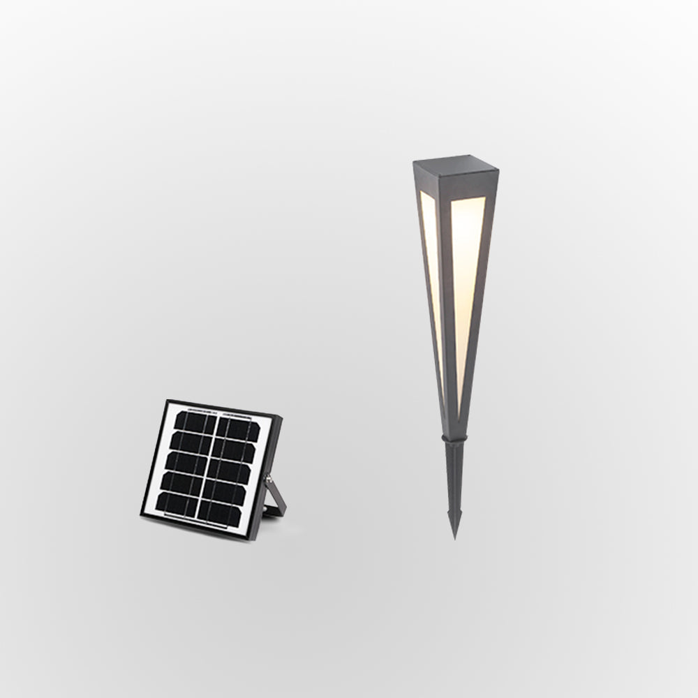 Ray Moderna Triángulo Solar Metal Acrílico Lámpara Exterior