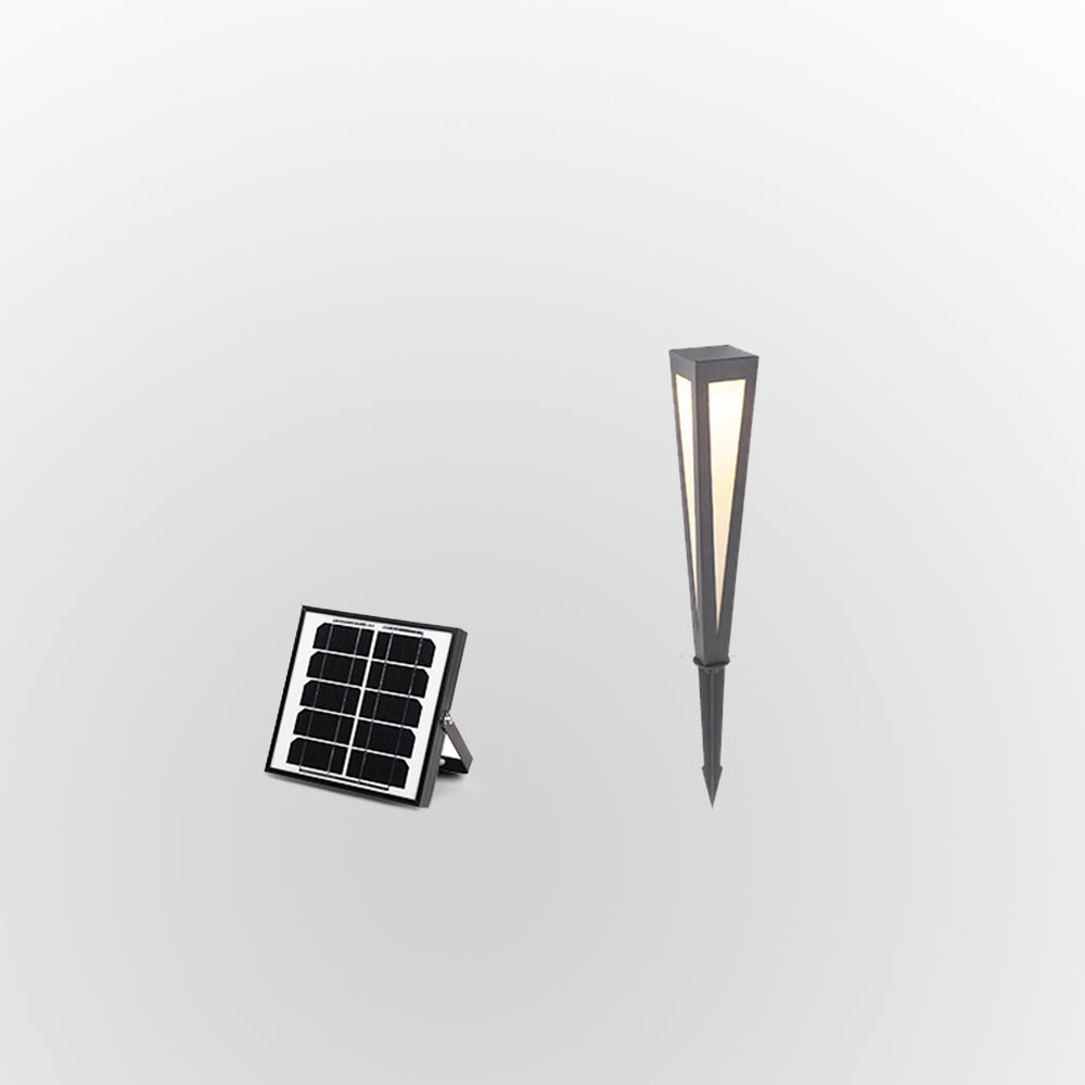 Ray Moderna Triángulo Solar Metal Acrílico Lámpara Exterior