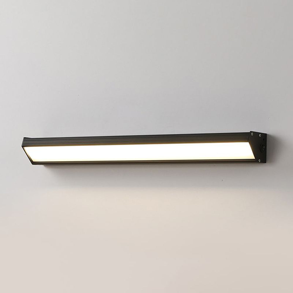 Ray Minimalista Rectángular Metal/Acrílico Aplique de Pared Negro/Blanco