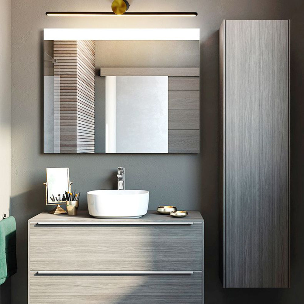 Arisha Moderna Mininalista Lineal Metal Aplique de Pared Negro/Blanco