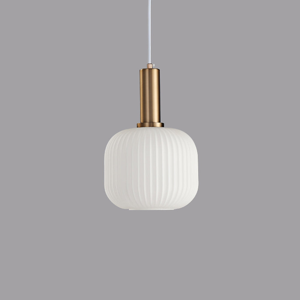 Valentina Moderna Minimalista Metal/Vidrio Lámpara Colgante Blanca