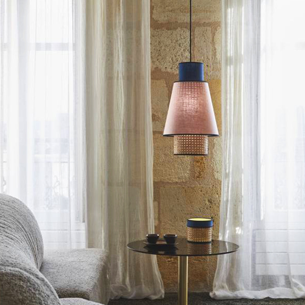 Ritta Moderna Geométrica Metal Lámpara Colgante Rosa