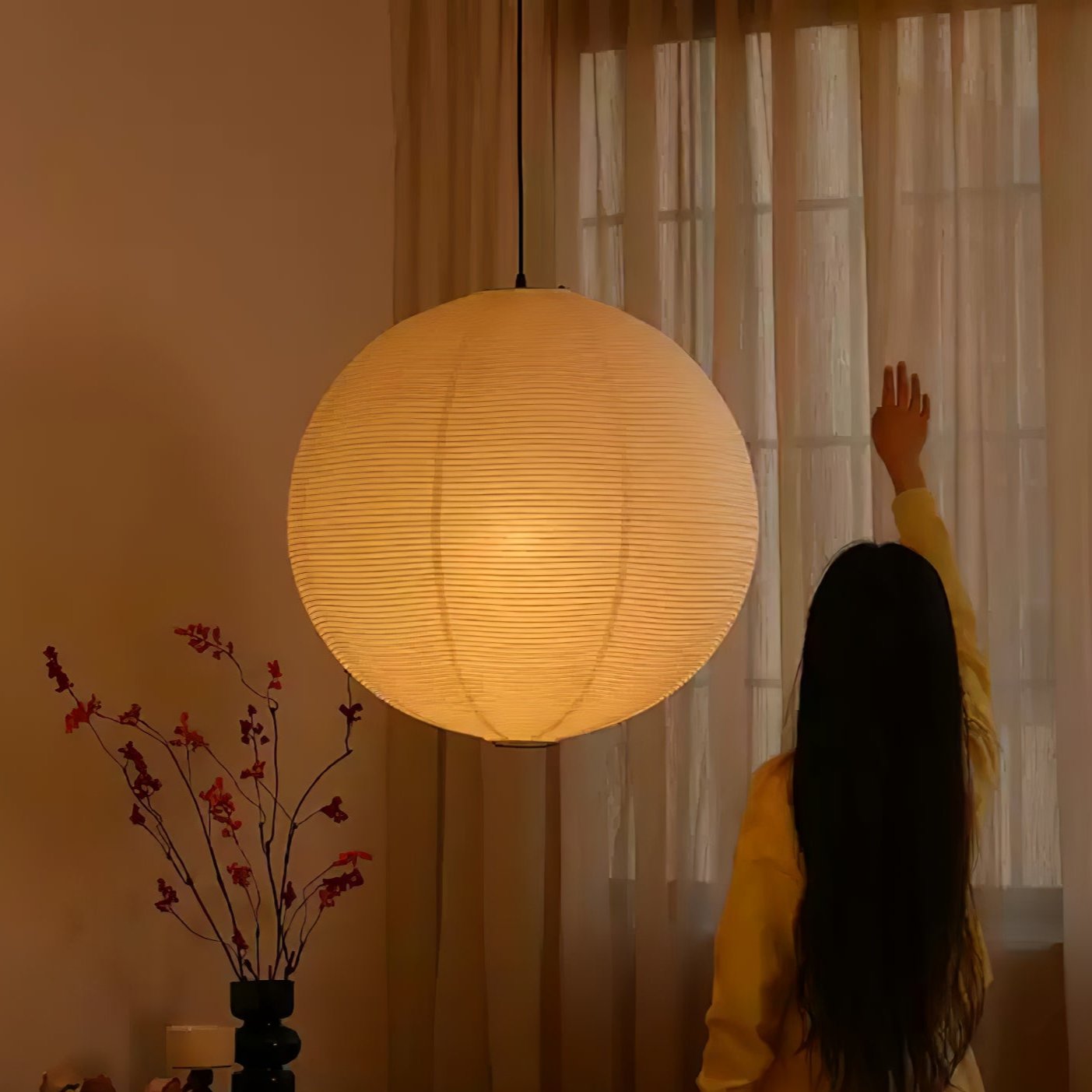 Washi Paper Round Series Pendant Lamp - Letslighting