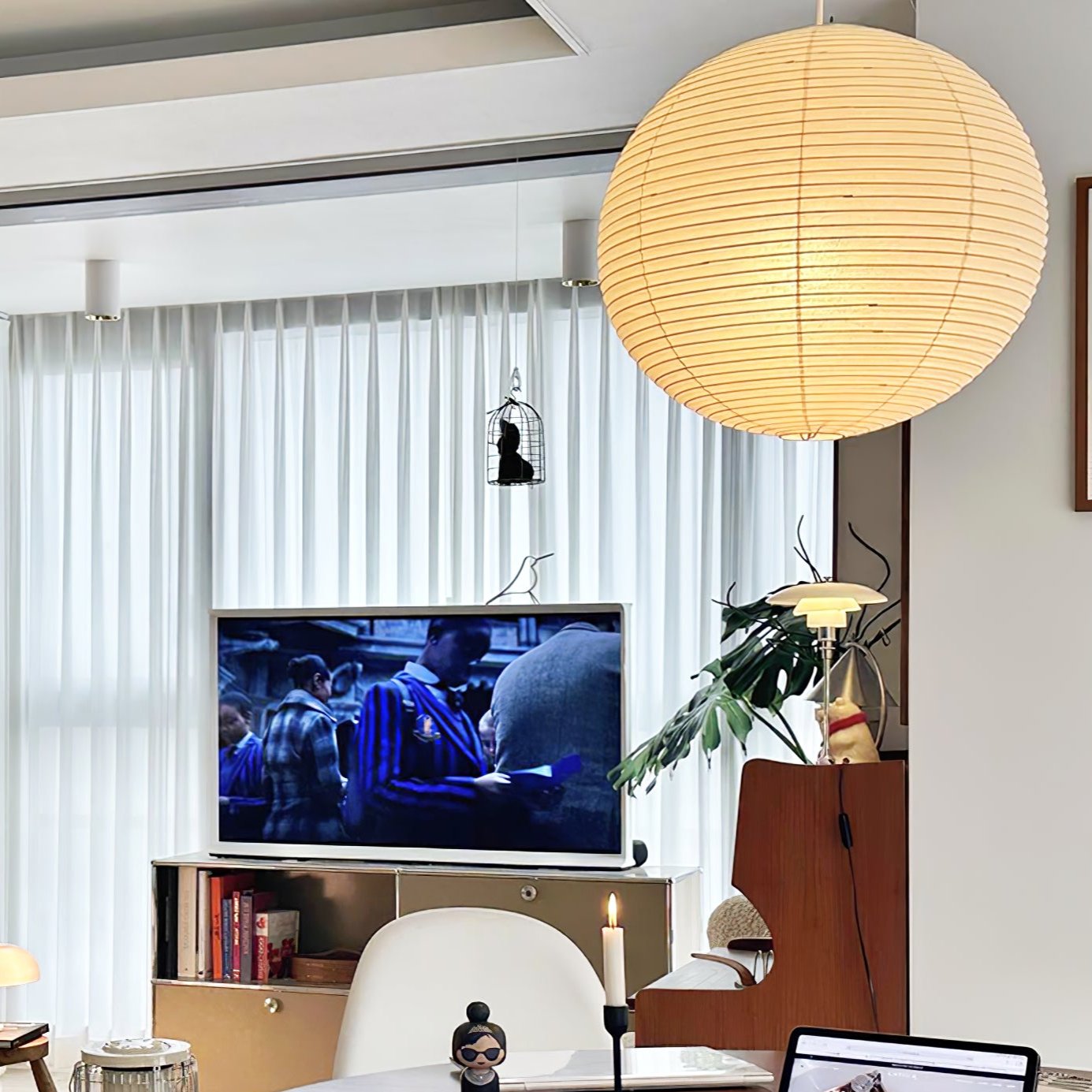 Washi Paper Round Series Pendant Lamp - Letslighting