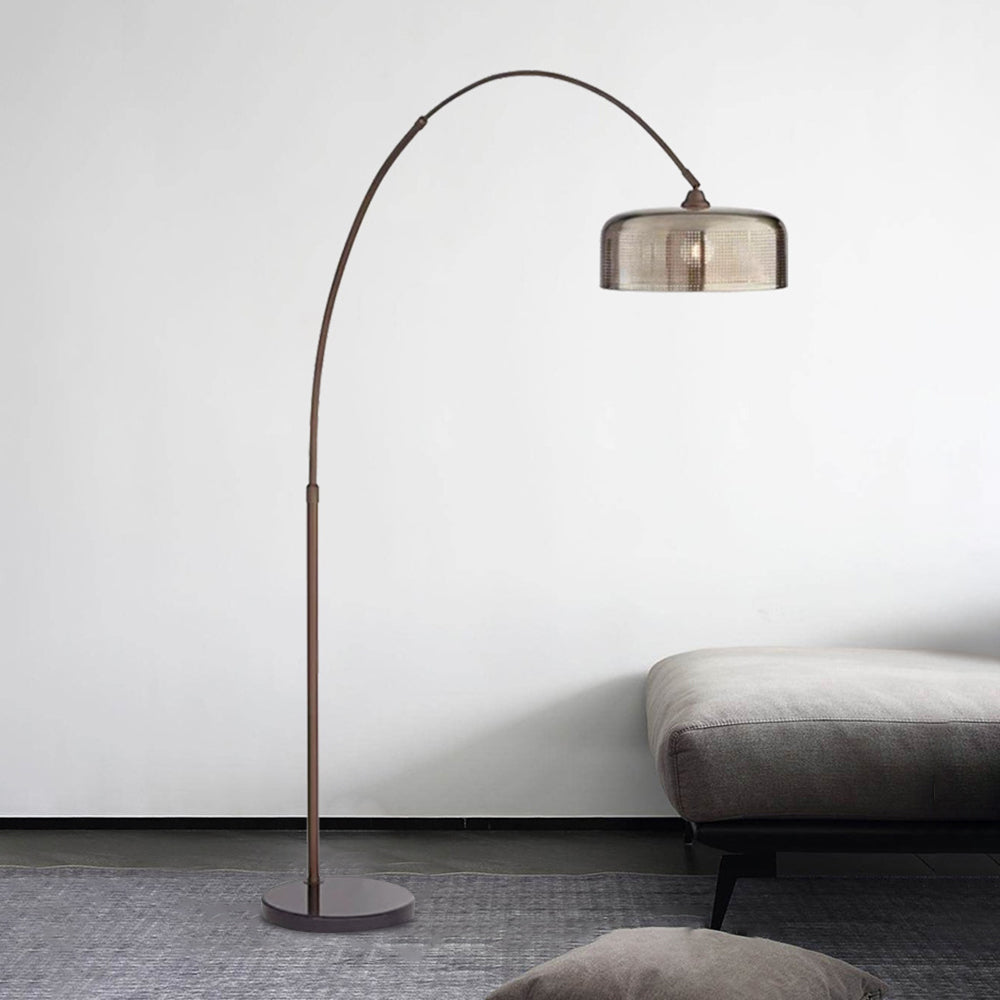 Mira Moderna Minimalista Metal Curva Lámpara de Pie Negra
