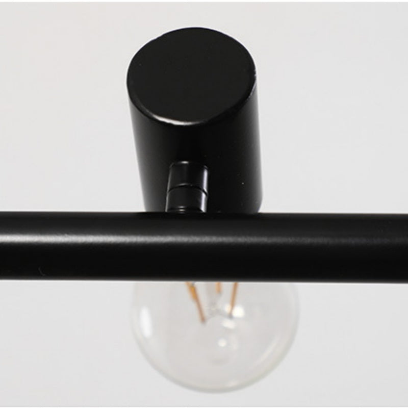 Silva Retro LED Lámparas de araña Negro Metal Comedor/Salón/Bar