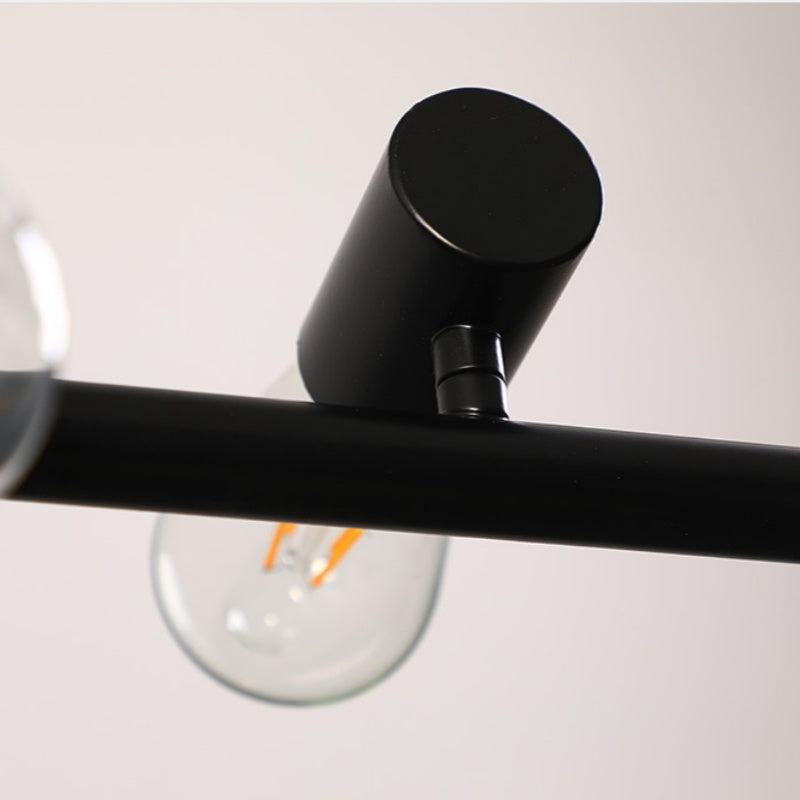 Silva Retro LED Lámparas de araña Negro Metal Comedor/Salón/Bar